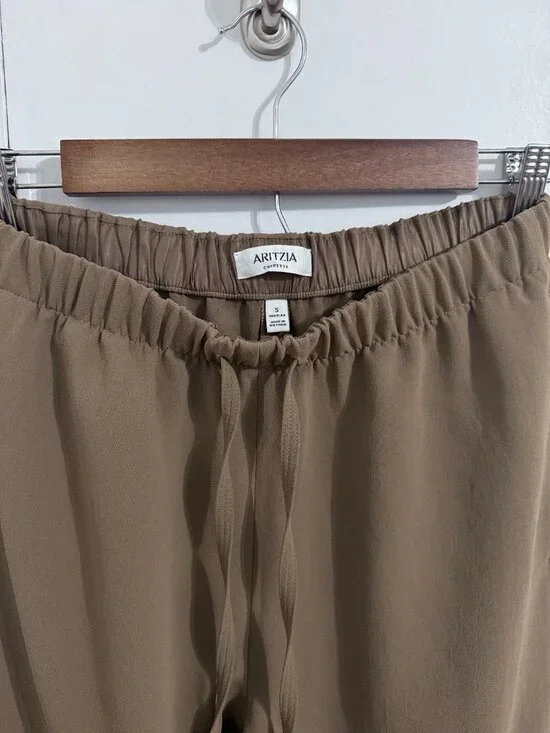 Aritzia WILFRED The Lodge Pant - Crepette | Folio Brow | Size S | NWOT - Picture 3 of 6